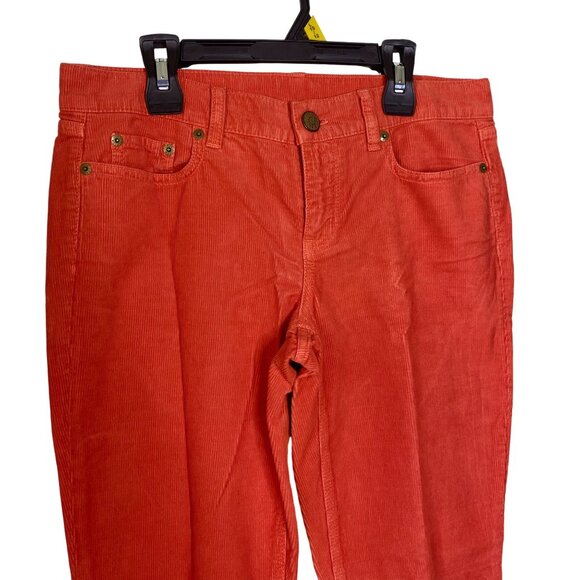 J. Crew Womens Orange Corduroy Pants 27R City Fit NEW - Picture 2 of 4